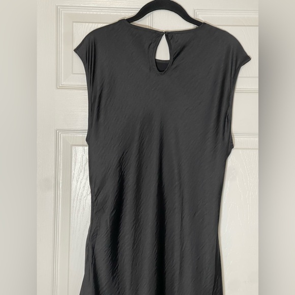 House of Harlow 1960 Women's Satin Slip Dress Circle Side Cutout in Black Sz XL - Picture 11 of 16